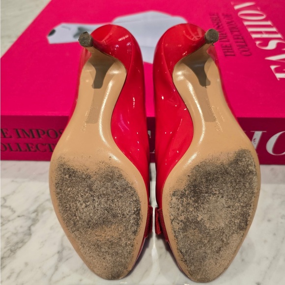 Ferragamo open to pattern kitten heel - Picture 3 of 3